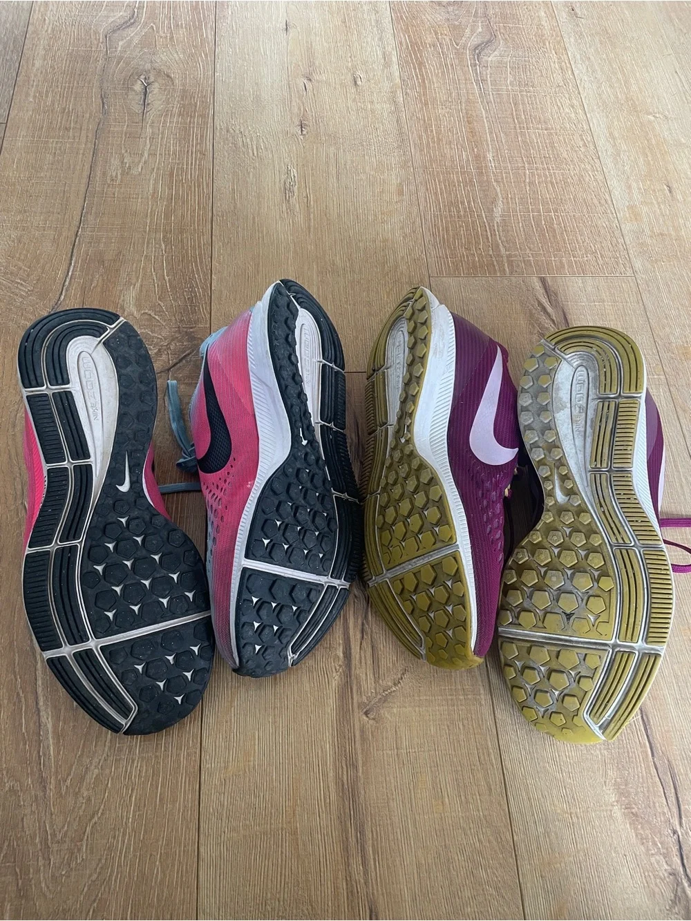 Nike Women's Running Shoes — Teal/Pink Gradient & Magenta Pair - Picture 4 of 4